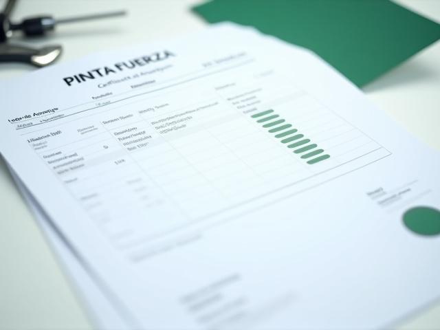 Ejemplo de un Certificado de Análisis (COA) emitido por Pinta Fuerza, mostrando datos técnicos de pigmentos como L*a*b* y fuerza tintórea.